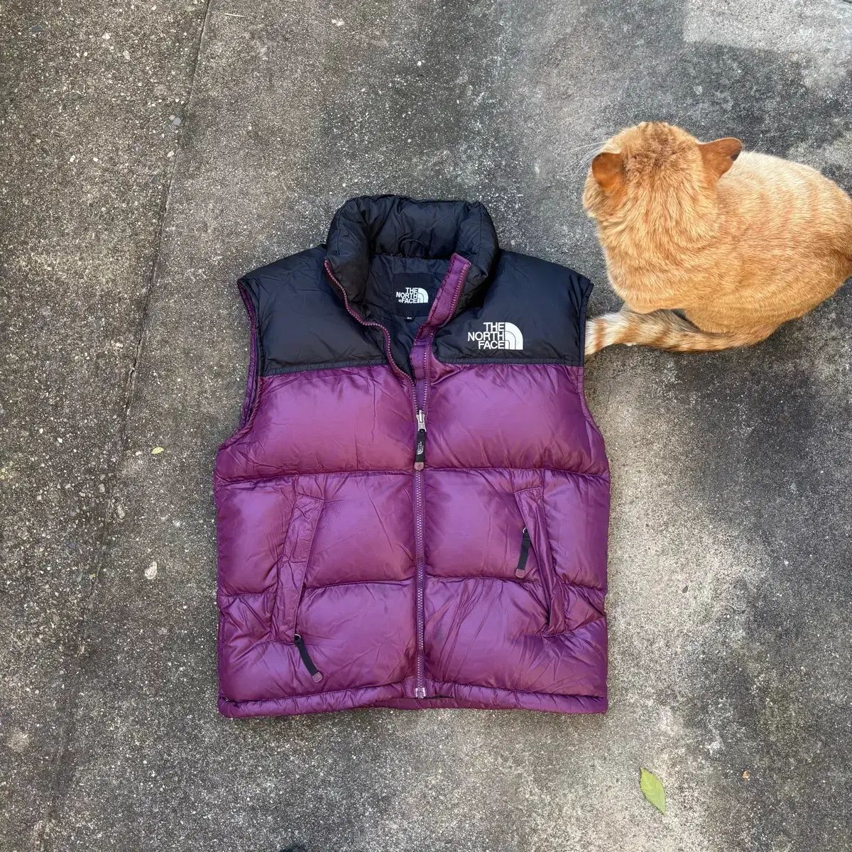 THE NORTH FACE ザノースフェイス ヌプシ パープル ダウン ベスト 90