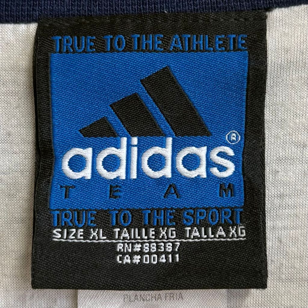 adidas アディダス ナイロンプルオーバー Vネック ワンポイントロゴ