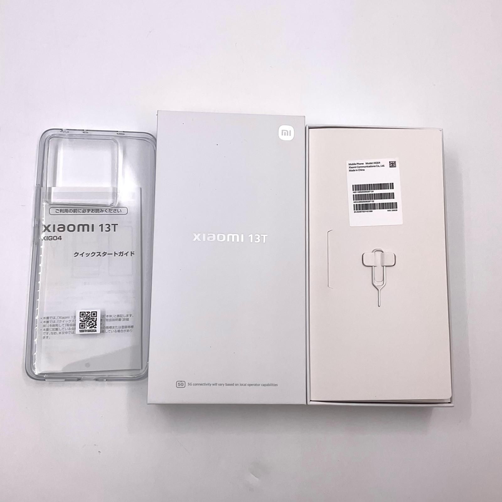  Xiaomi 13 T 256 GB ブラック au XIG 04 白ロム スマートフォン本体 スマートフォン 携帯電話