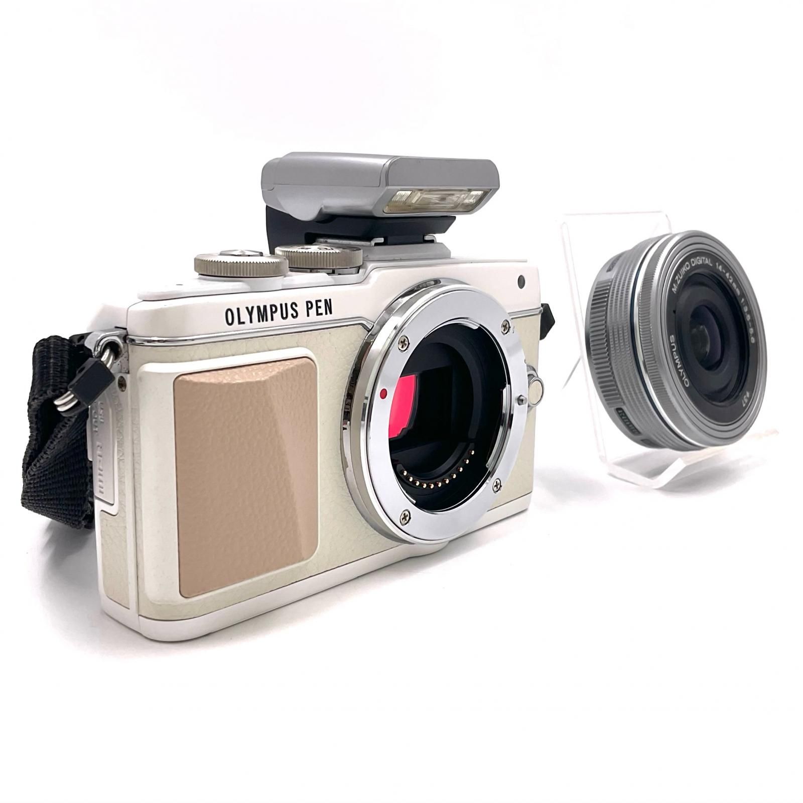 OLYMPUS デジタル一眼 PEN Lite E PL 7 14 42 mm EZレンズキット ホワイト