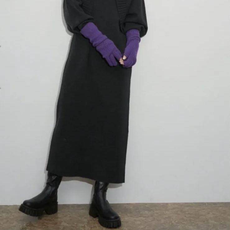 ボリュームソールストレッチロングブーツ サイズ37