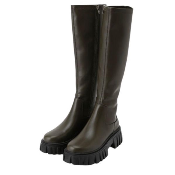 ボリュームソールストレッチロングブーツ サイズ37