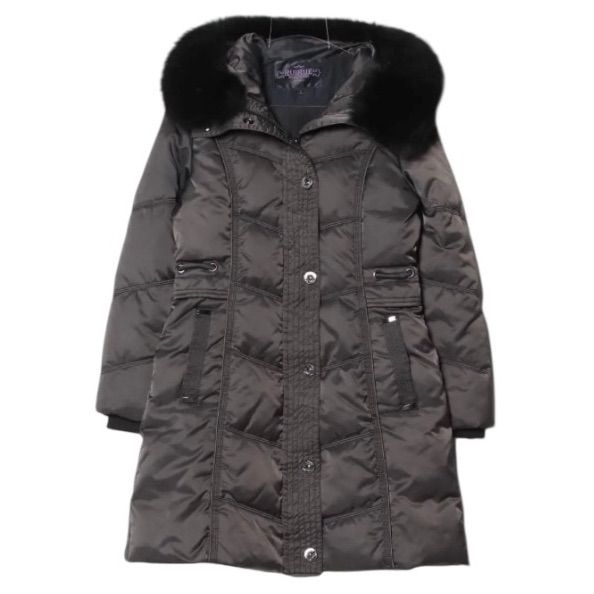 RUIRUE BOUTIQUE フォックスファーキルティングダウンコート S
