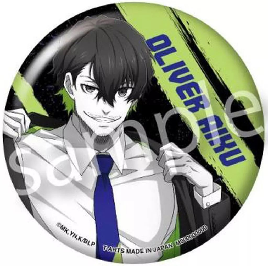 ブルーロック　OneColor缶バッジ　オリヴァ・愛空 中古】バッジ・ビンズ オリヴァ・愛空 「カラパレ ブルーロック