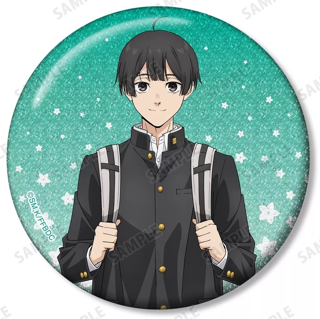 中古】バッジ・ビンズ 依田絢斗 75mmグリッター缶バッジ 「薫る花は