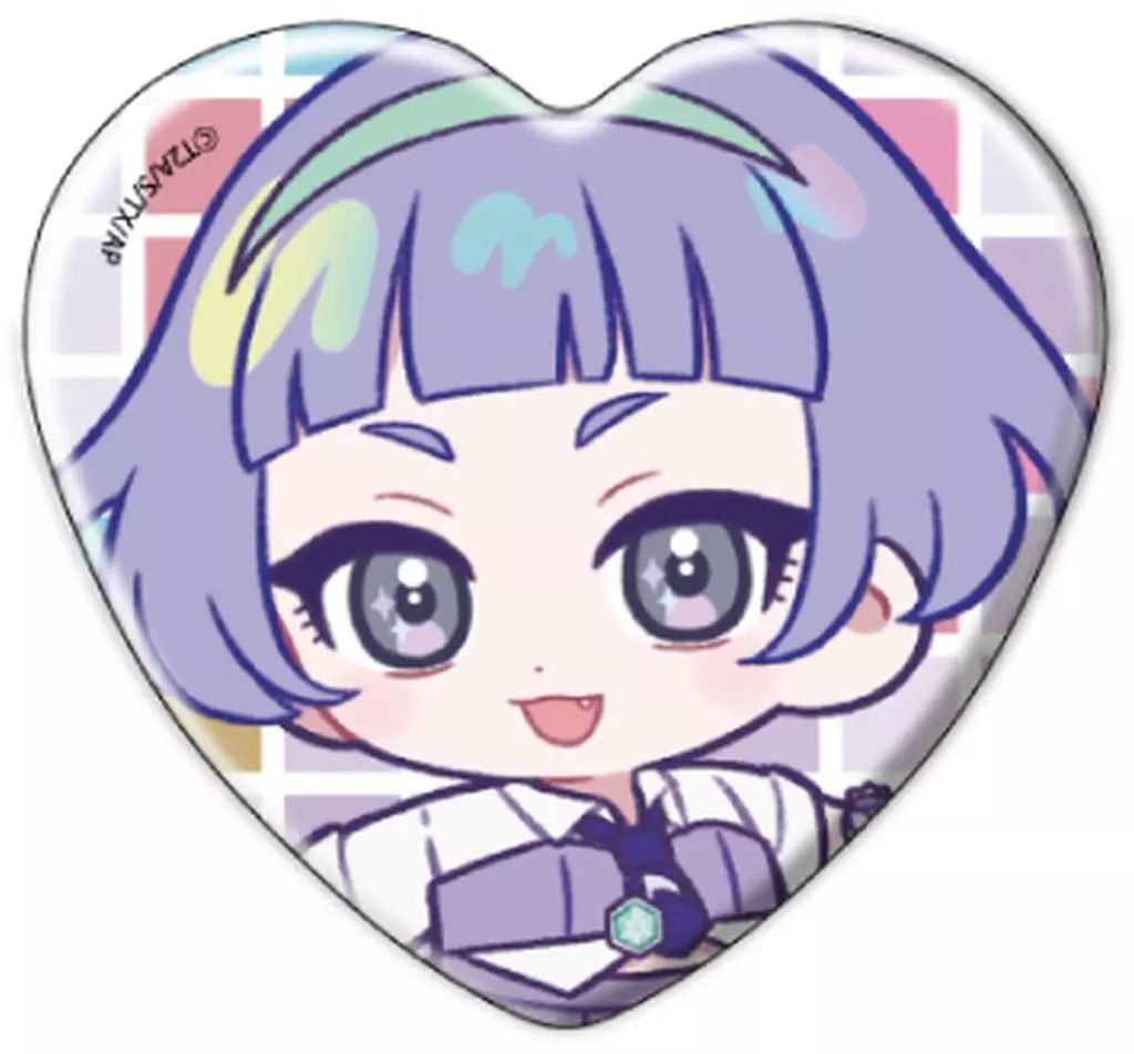 中古】バッジ・ビンズ 真実夜チィ 「ハート型缶バッジ ひみつの