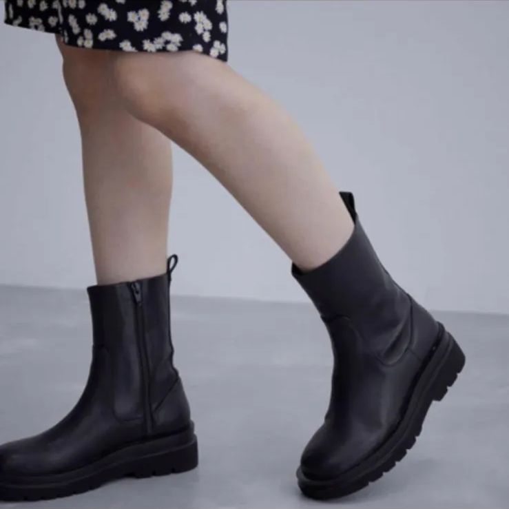 ADAM ET ROPE トラックソールストレッチブーツ ３９ 24 5 cm ブラック