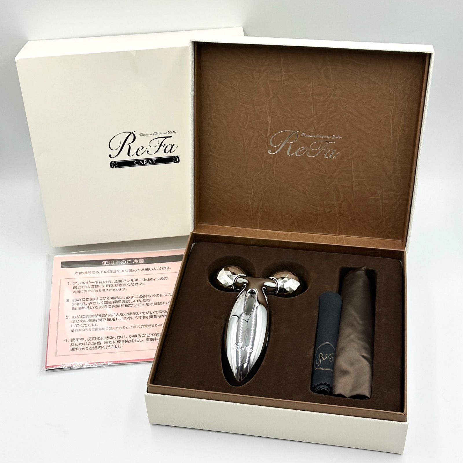 未使用に近い✨️】ReFa CARAT リファ カラット プラチナ電子ローラー