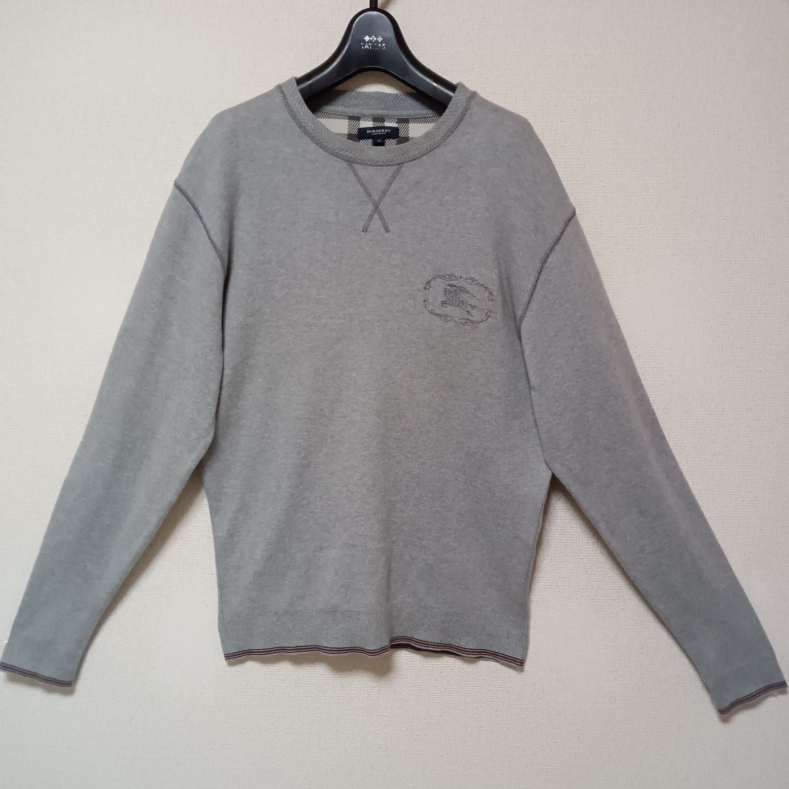 BURBERRYバーバリーLondonスウェットトレーナーグレーサイズM - メルカリ