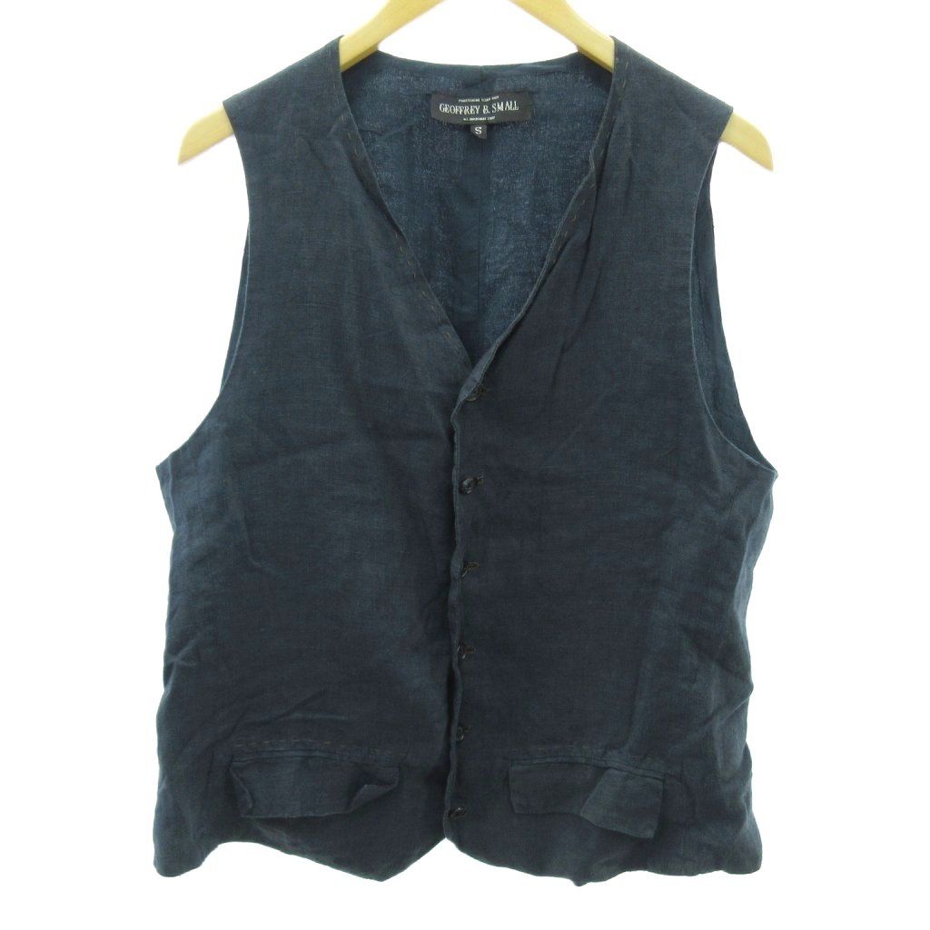 GEOFFREY B.SMALLジェフリー Bスモール ベスト ジェフリービースモール GEOFFREY B. SMALL リネン ベスト ジレ