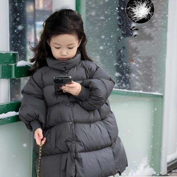 コート 女の子 キッズ 子供服 ダウンジャケット ダウンコート 立ち襟 防寒 かわいい 通学 キッズ服 秋冬 冬 通園 冬服 子ども服 暖かい シンプル 防寒服 韓国風 七五三 入学式 卒業式 上着 haoxin 13