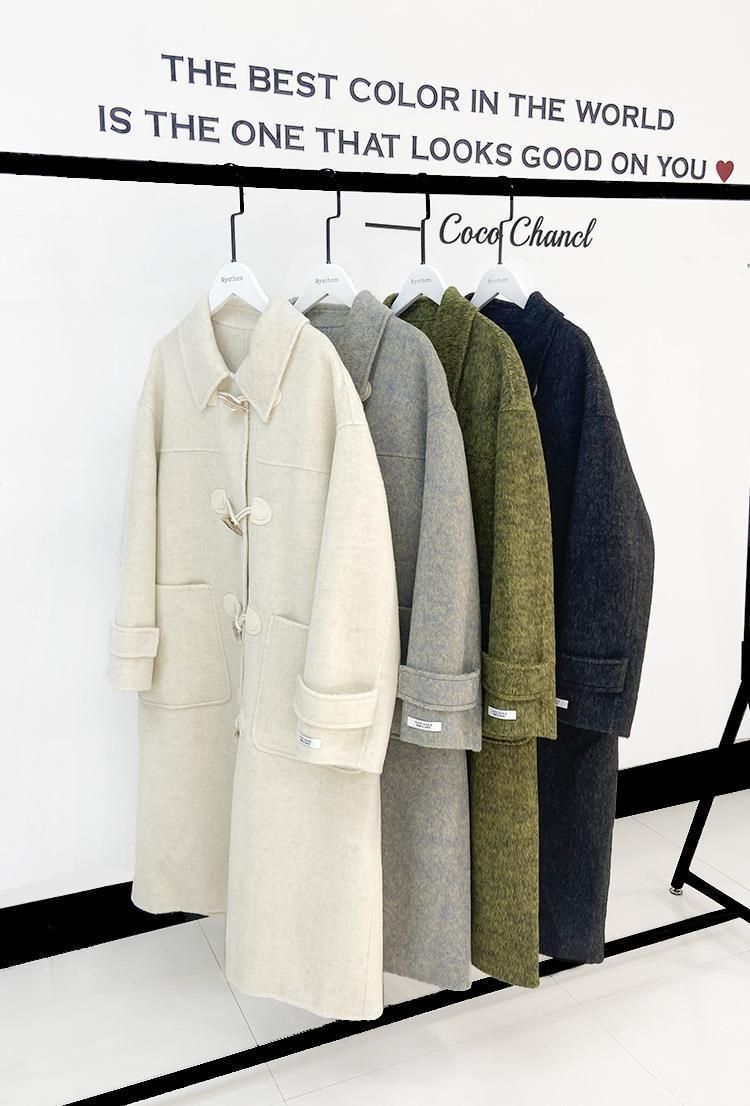 ロングコート ダッフルコート レディース チェスターコート 長袖 コート アウター 通勤服 韓国 トレンチコート 防寒 通学 通勤 かわいい 秋冬服 体型カバー ゆったり シンプル 大人 上品 プレゼントnuanta 17