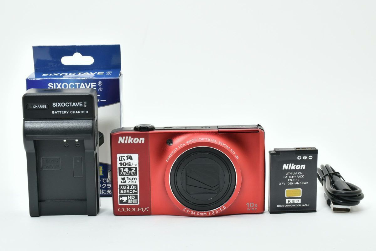 実用品 ｜Nikon COOLPIX S8000 フラッシュレッド クールピクス