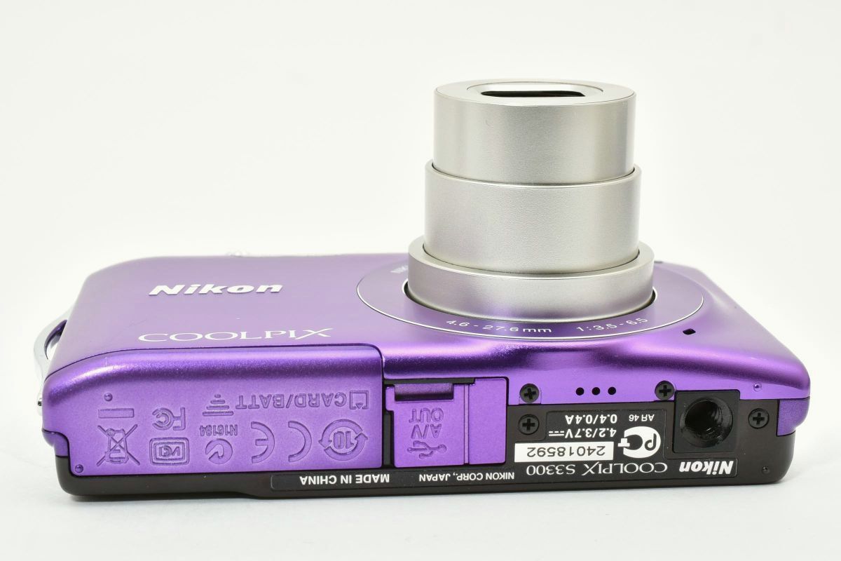 極美品 ｜Nikon COOLPIX S3300 ラベンダーパープル クールピクス
