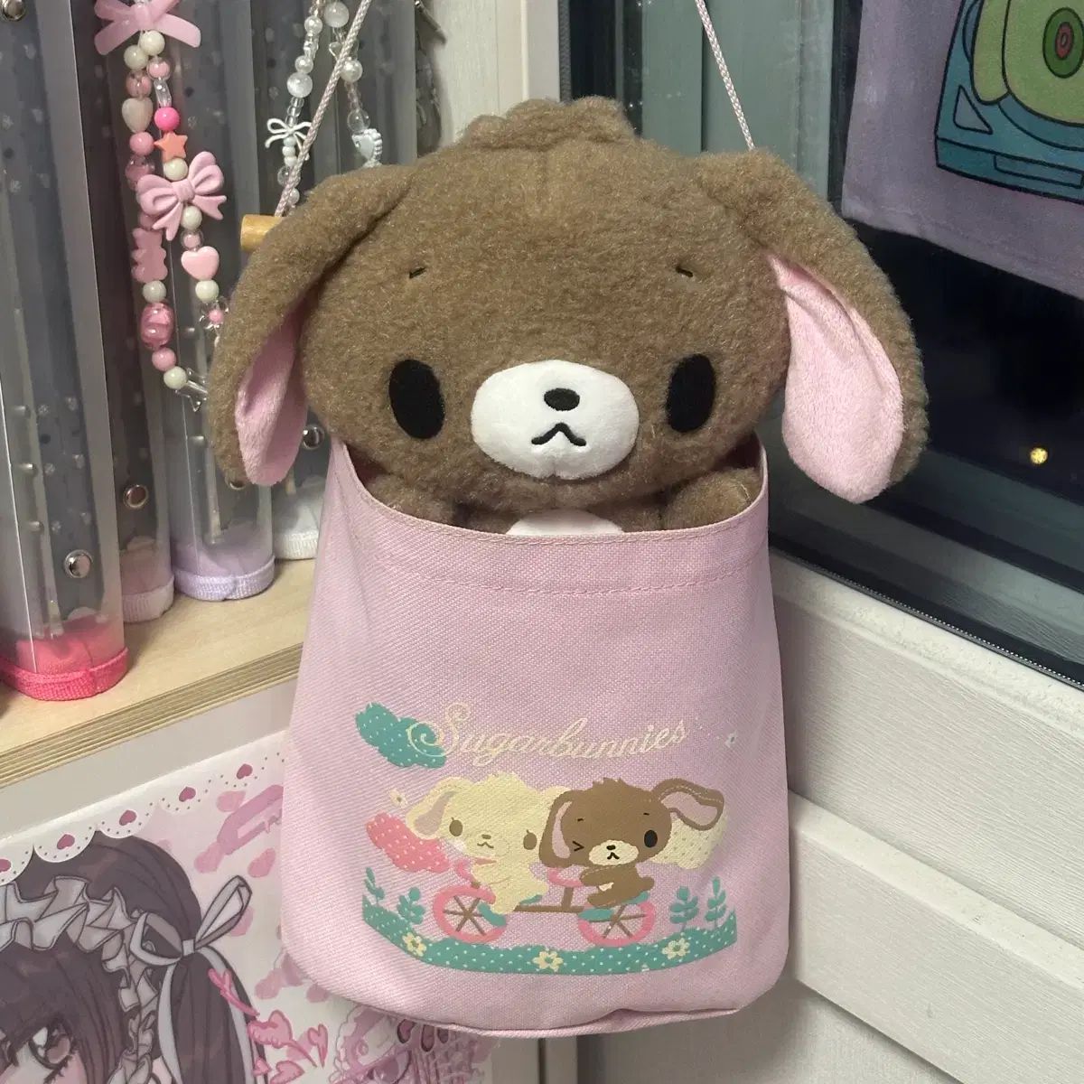 シュガバニー 鬼龍紅郎 中型ぬいぐるみ ウォールポケット セット