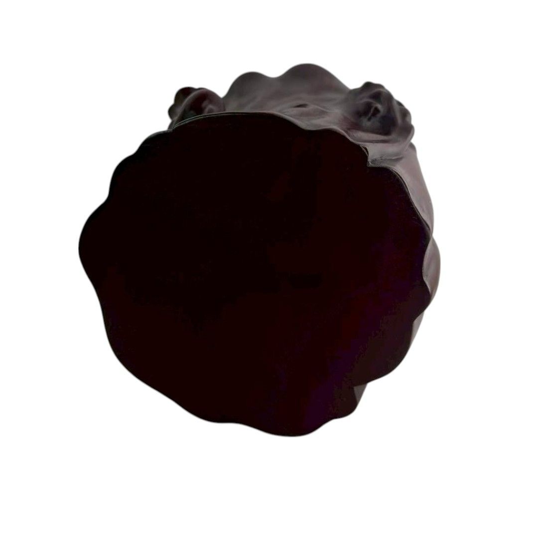 筆筒（唐木紅木紫壇透かし掘り筆筒） - メルカリ