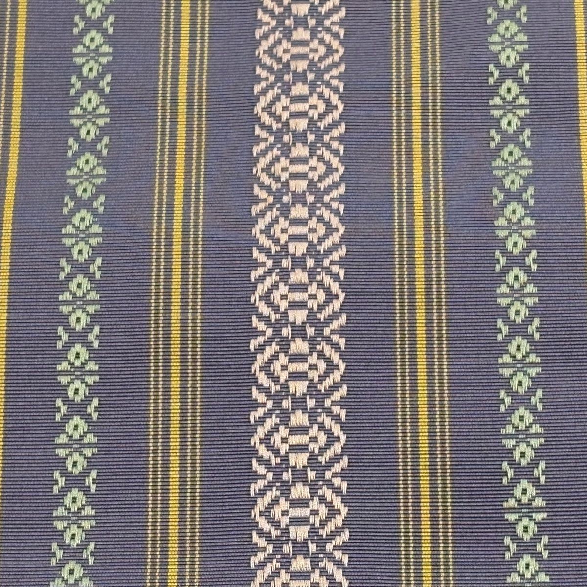 半幅帯 秀品 博多織 証紙有 献上柄 灰色 正絹