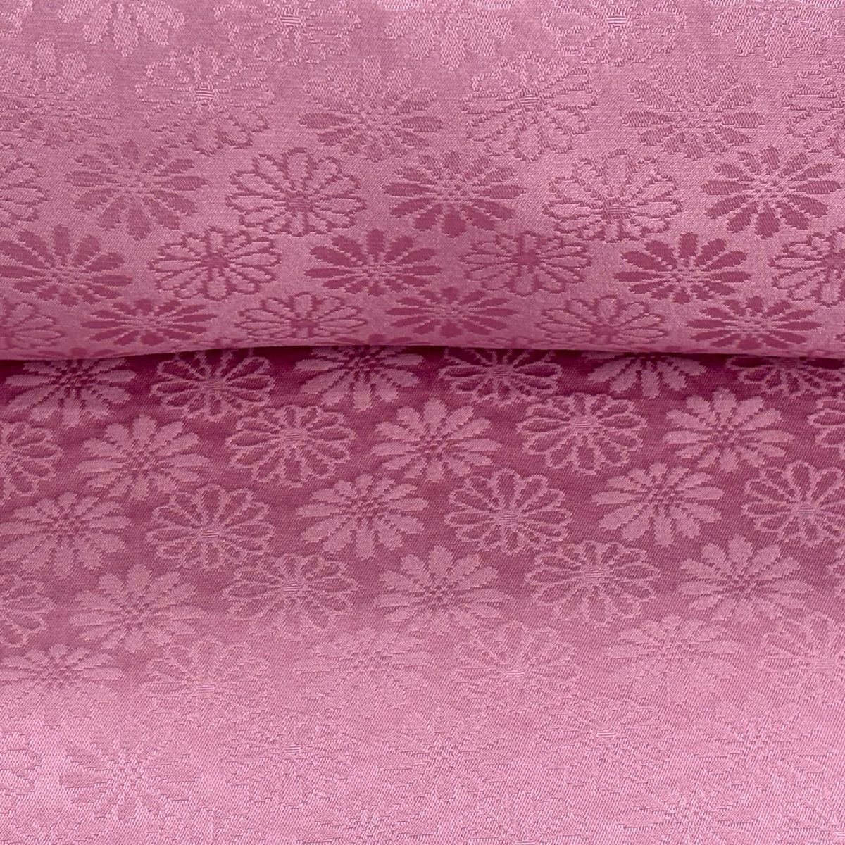 反物 秀品 色無地 地紋 ピンク 正絹 【】