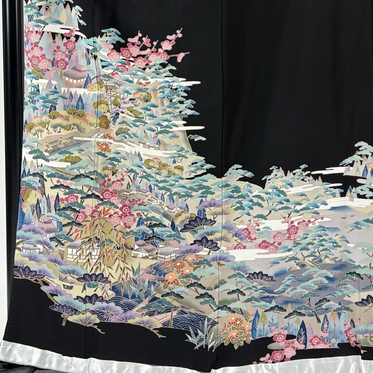 専用　未使用近い　美品　袷　正絹　作家　黒留袖　フルセット　身丈161 裄丈65 黒留袖 No.CA-0746-Mサイズのレンタル｜きもの365