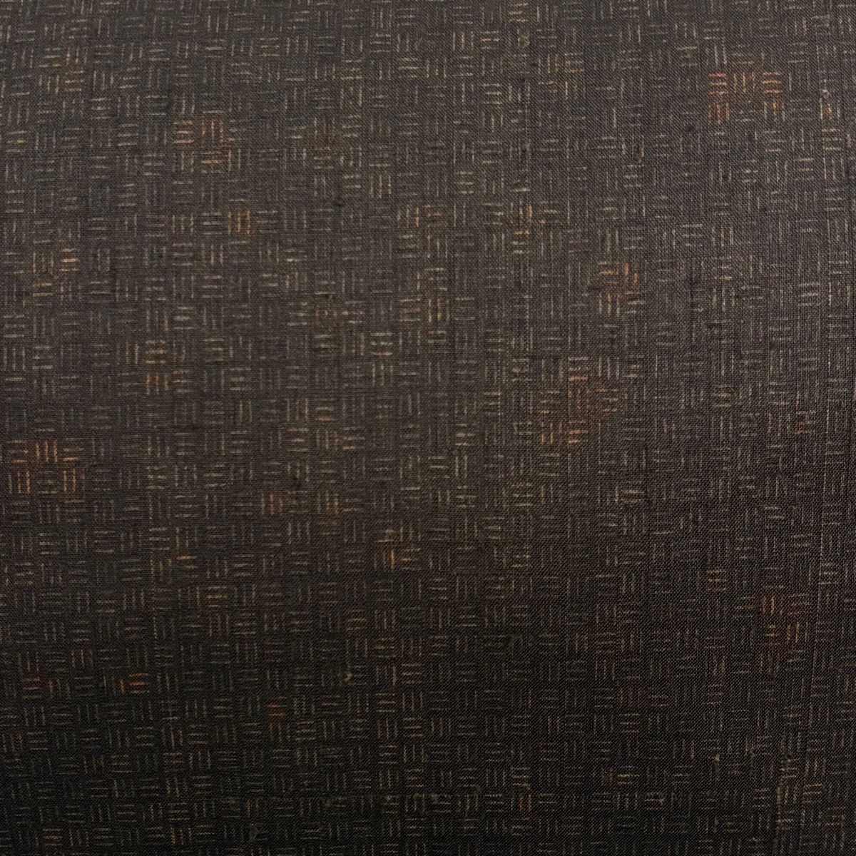 【美品】 袋帯 秀品 幾何学 墨色 全通 正絹 【】