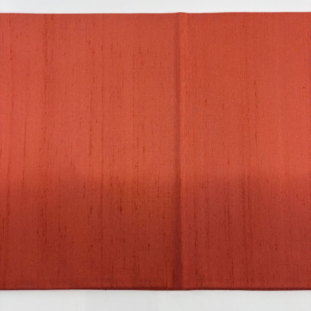 美品】 袋帯 秀品 紬地 花丸文 ヱ霞 相良刺繍 汕頭刺繍 朱色 お太鼓柄