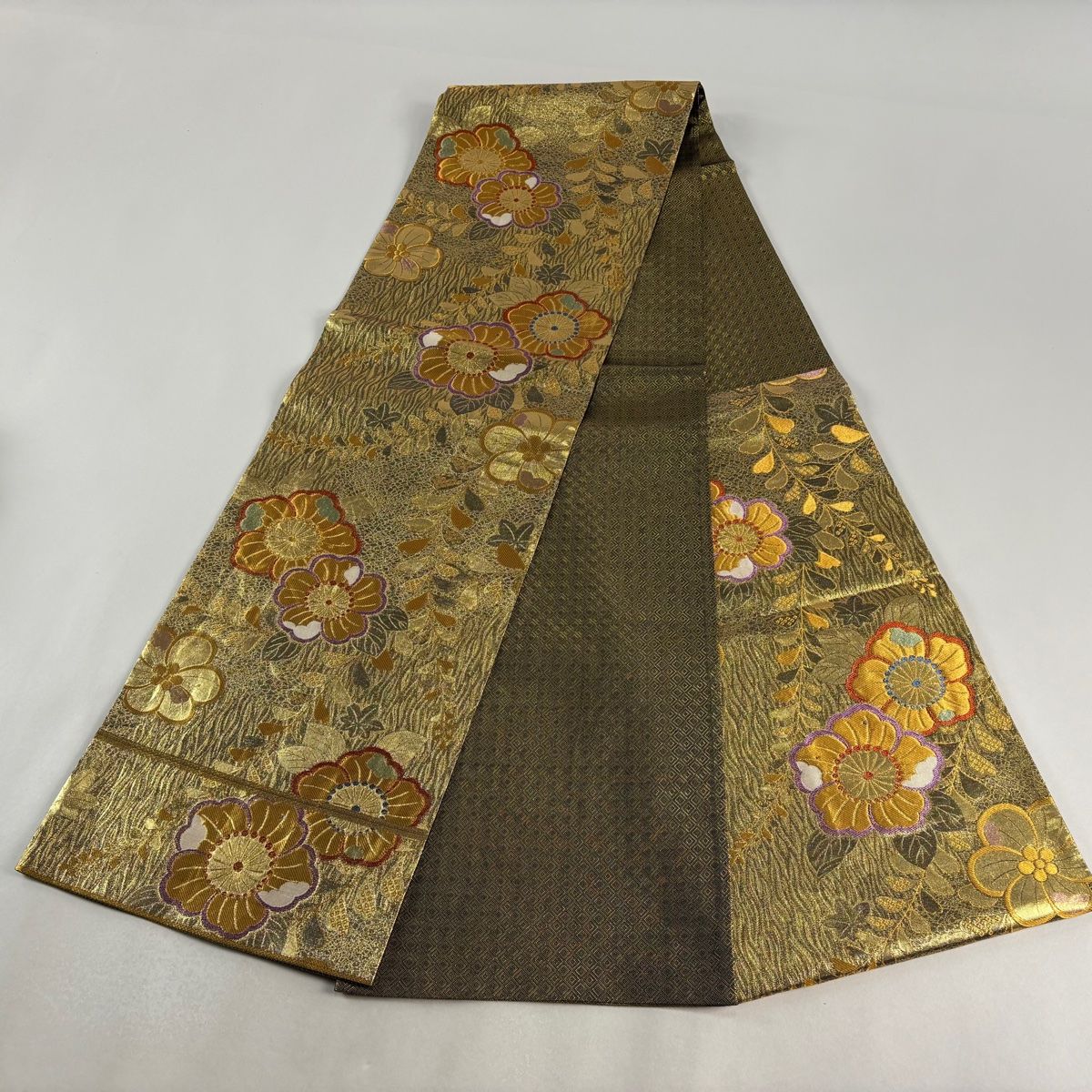 袋帯 秀品 彩美 辻が花 金糸 箔 金色 六通 正絹 【中古】 - メルカリ