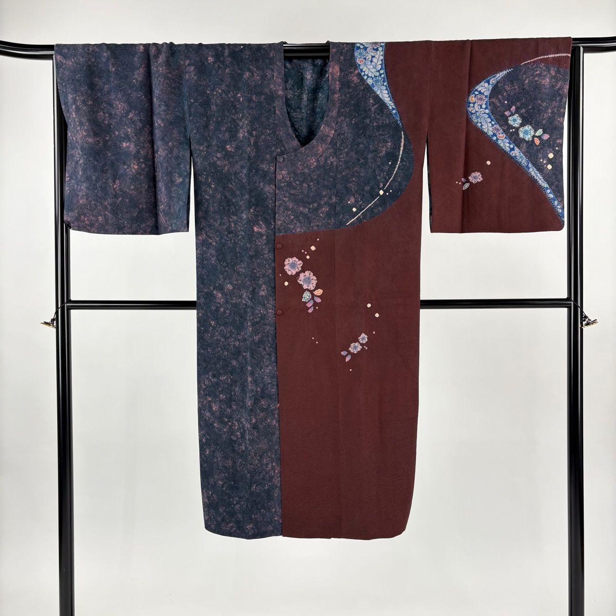 千代田衿 辻が花柄