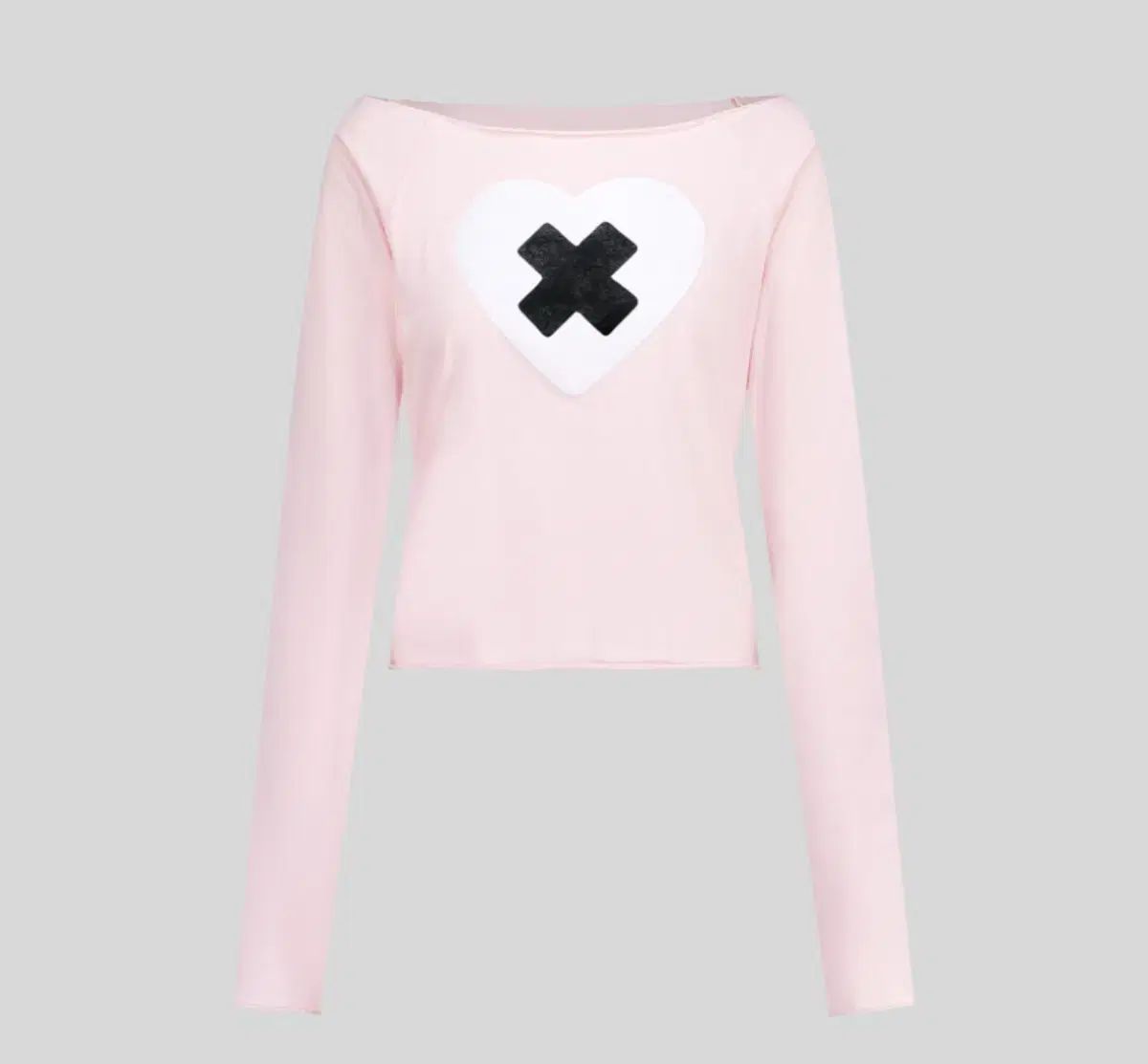 ショップフェアリー クロス ハート カットオフ Tシャツ cross heart cut off