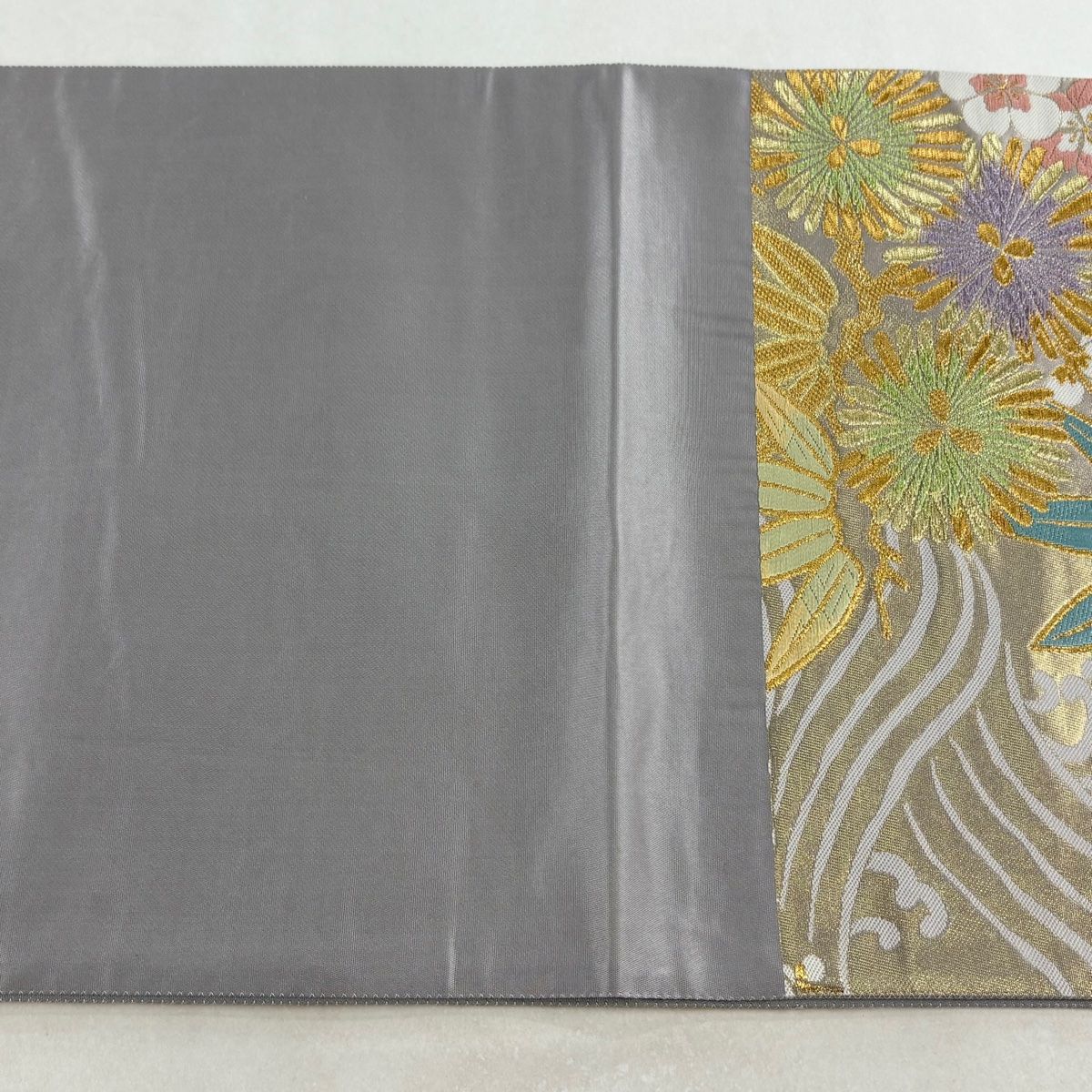 袋帯 秀品 松竹梅 宝尽くし 金糸 唐織 金色 六通 正絹 【中古】 - メルカリ