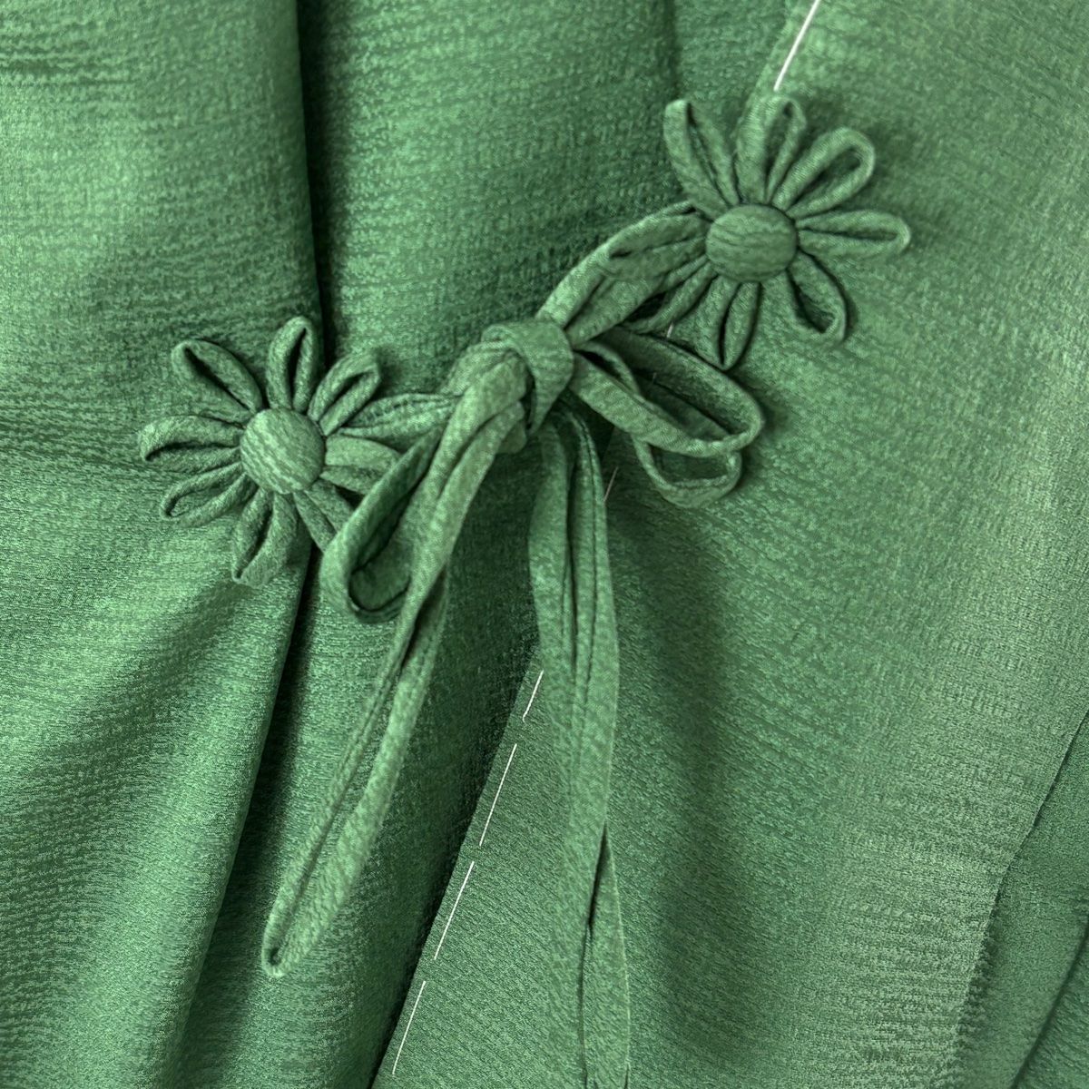  道中着 身丈107 cm 裄丈69.5 L 緑 正絹 秀品 羽織 着物 浴衣