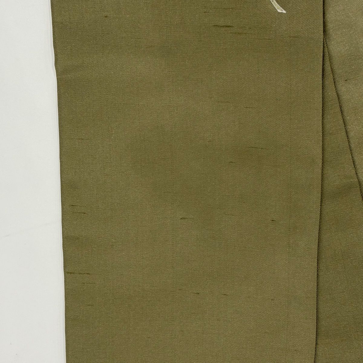  訪問着 身丈162 5 cm 裄丈65 M 袷 紬地 器物 草花 金彩 ぼかし 灰緑 正絹 秀品 訪問着 付け下げ 着物