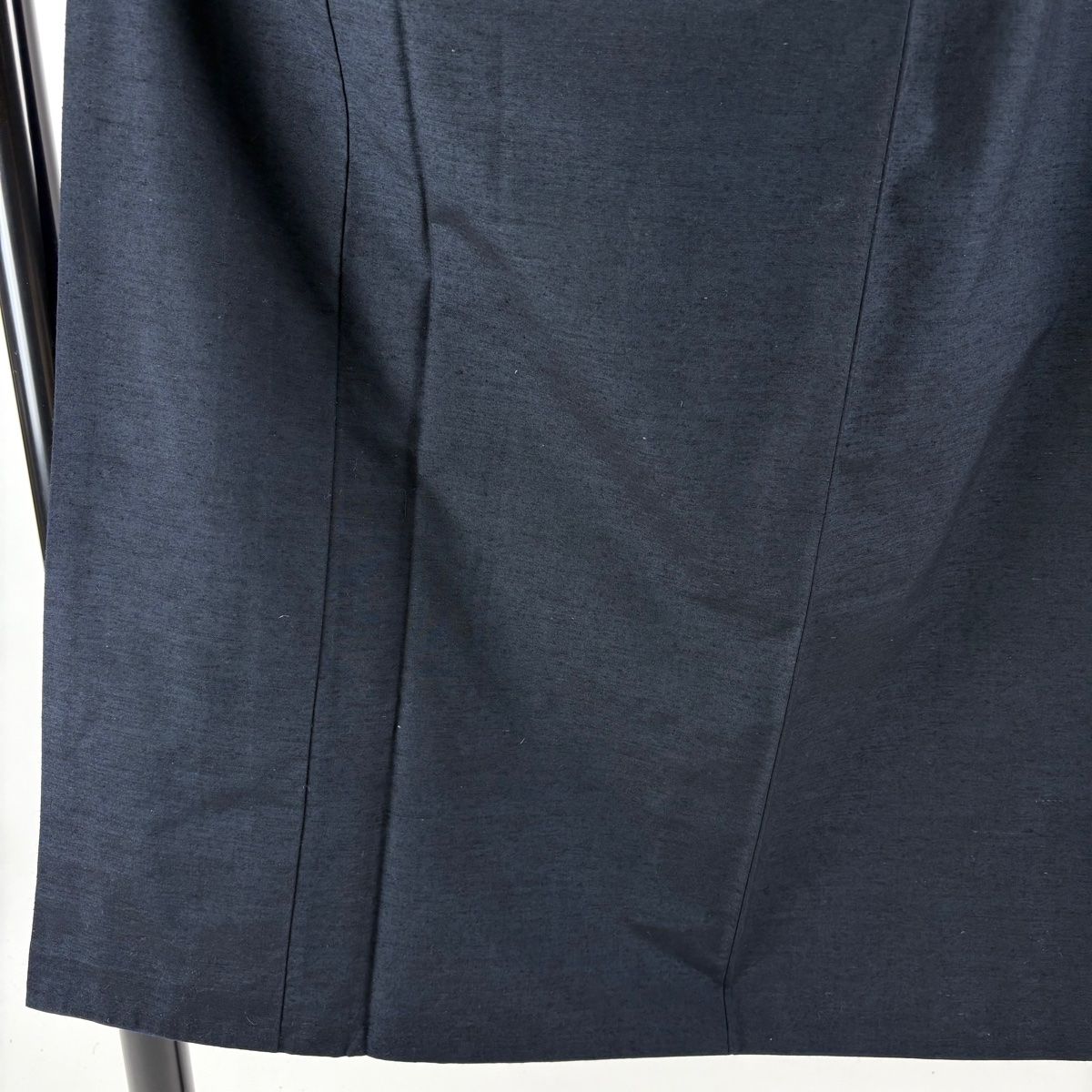 男着物 身丈144 cm 裄丈71 5 M 袷 アンサンブル 紬 濃紺 正絹 秀品