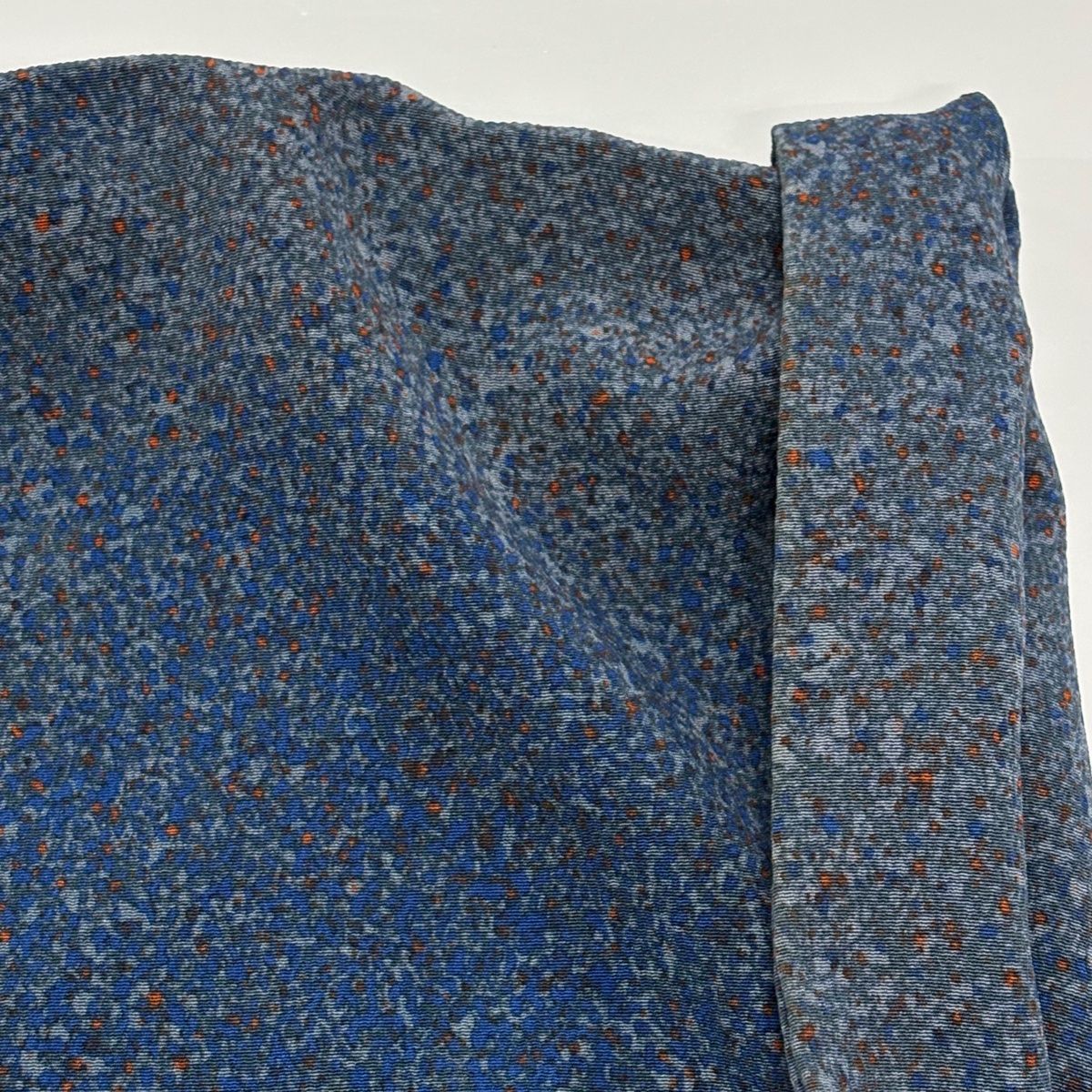  道中着 身丈98 cm 裄丈65 M 和装コート 幾何学 青 正絹 秀品 羽織 着物 浴衣