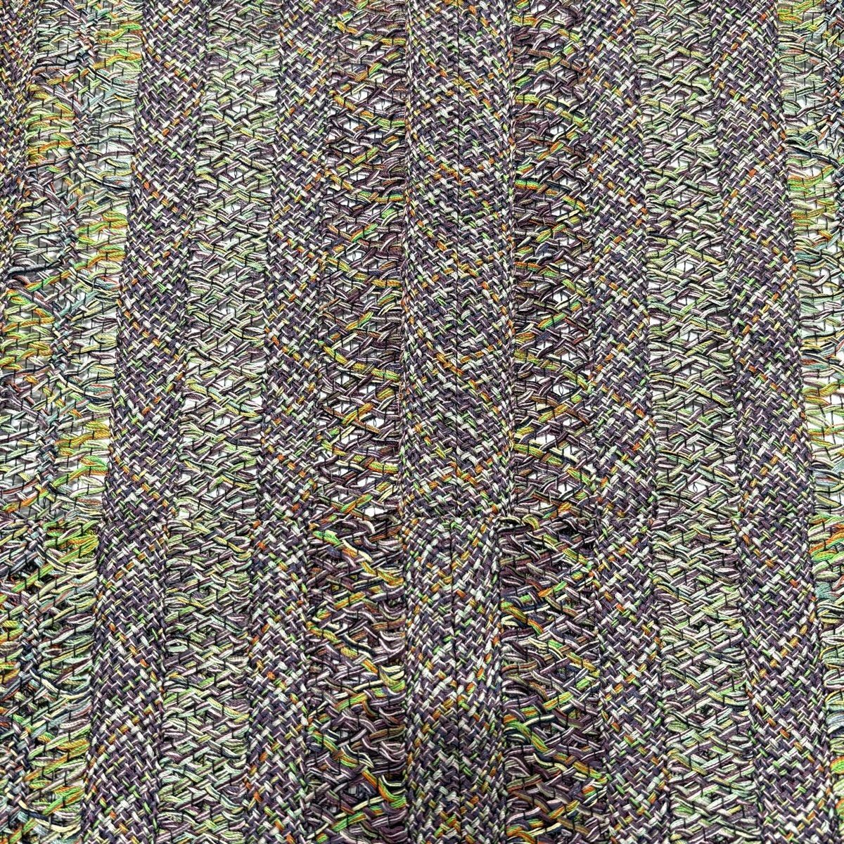 ショール付き 縦縞