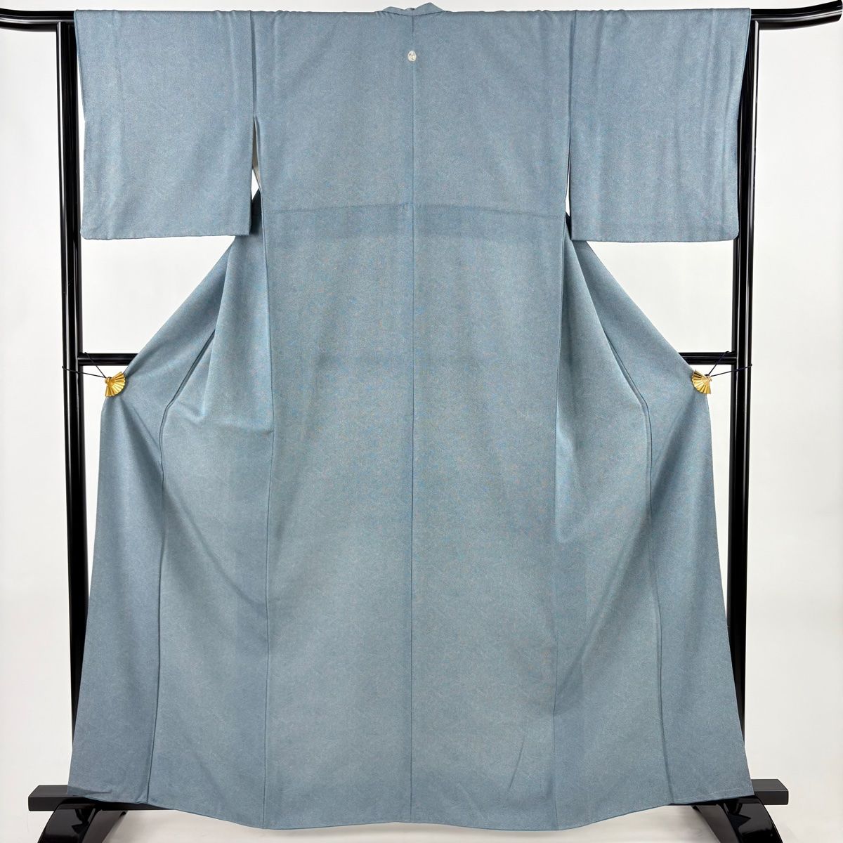 美品】 江戸小紋 身丈160.5cm 裄丈64cm M 袷 鮫文 青緑 正絹 名品 一つ