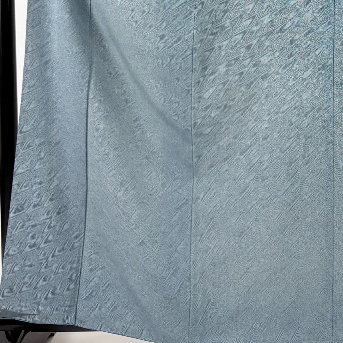 美品】 江戸小紋 身丈160.5cm 裄丈64cm M 袷 鮫文 青緑 正絹 名品 一つ