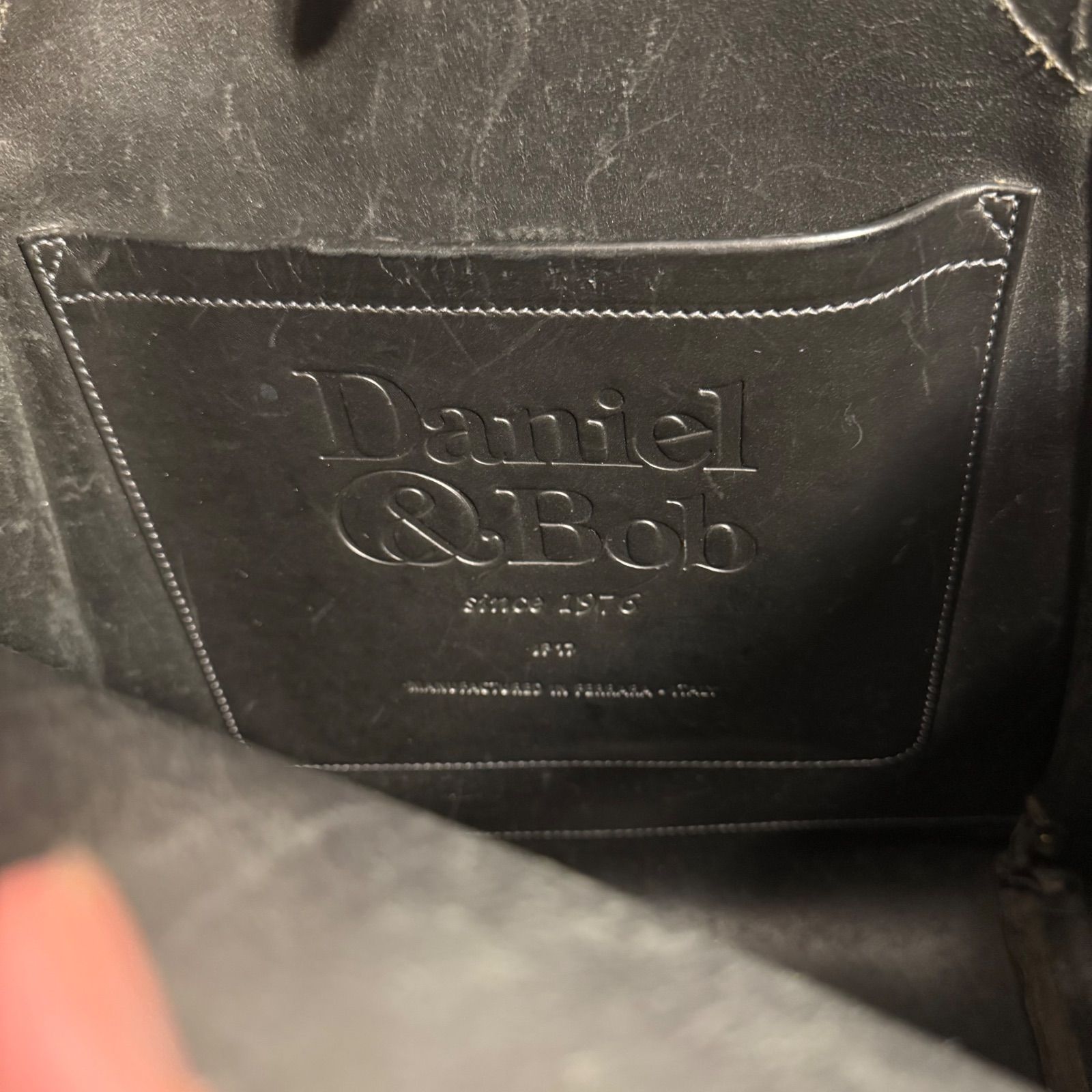 ✨Daniel&Bob ダニエルアンドボブ オールレザー トートバッグ ブラック