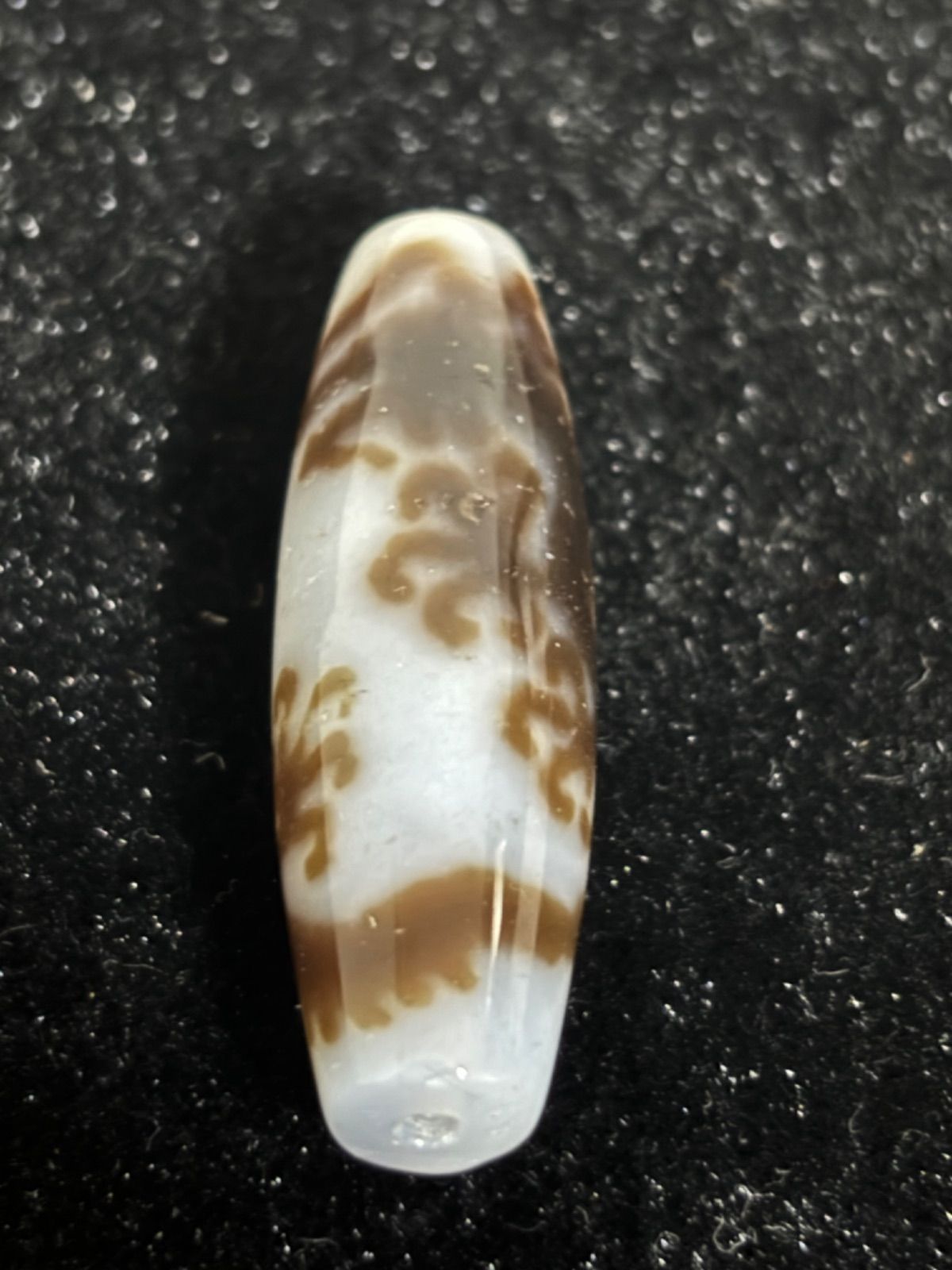 天珠 白五本爪龍神天珠