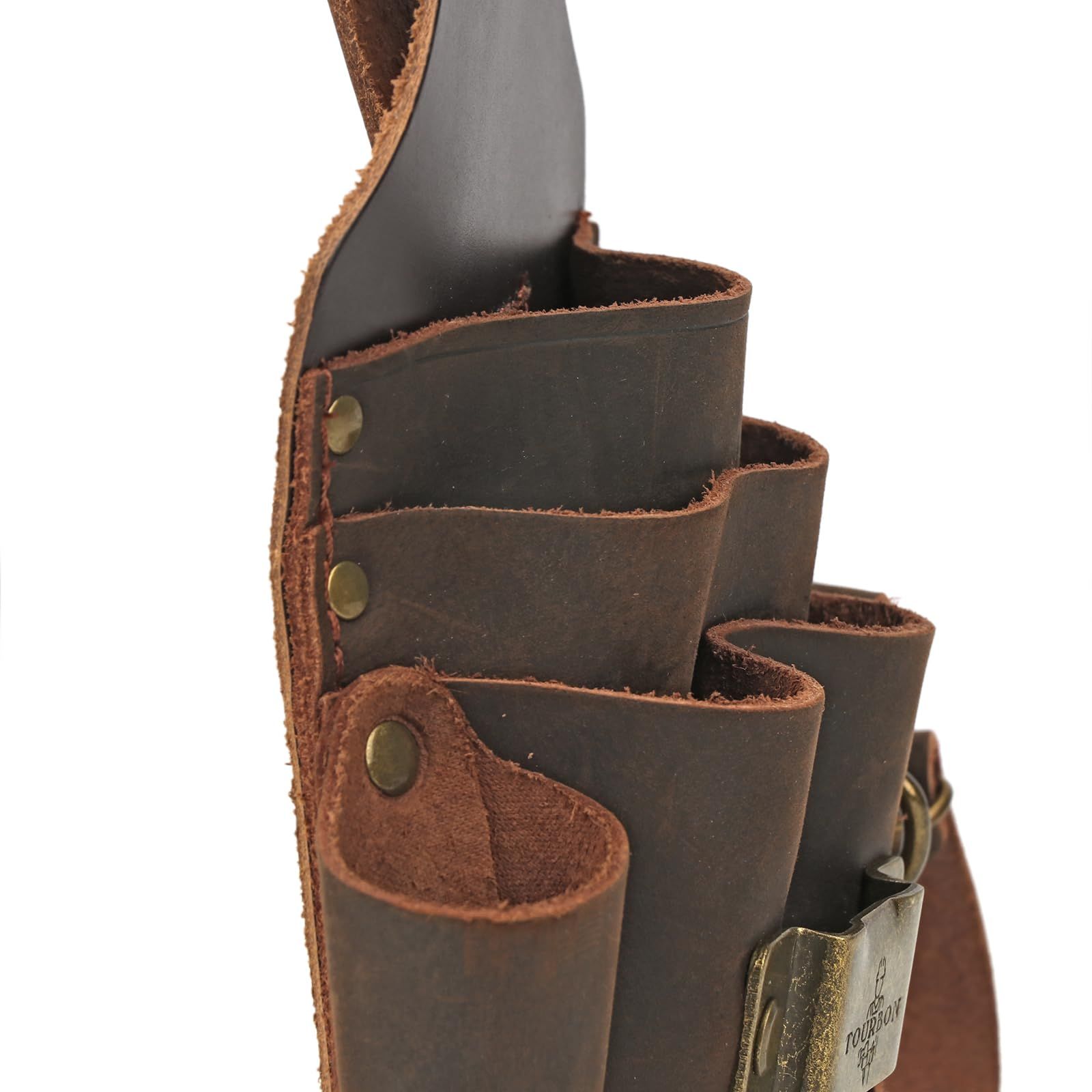 TOURBON 腰袋 3段 作業用 ウエストバッグ 電工 工具入れ 多数ポケット