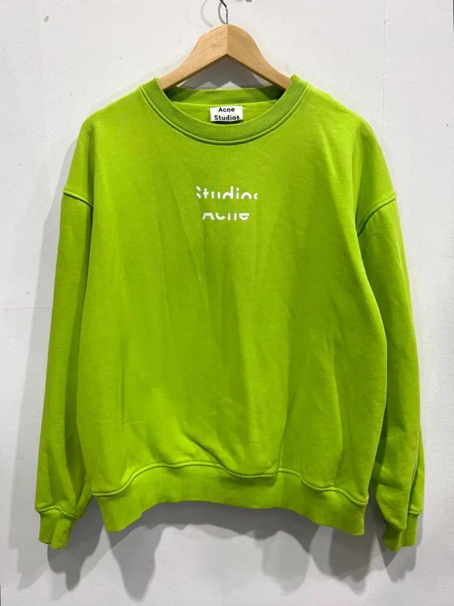 Acne Studios アクネストゥディオズ Odice Emboss ライム スウェット L