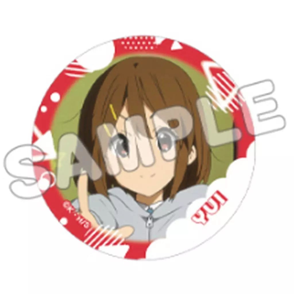 中古】バッジ・ビンズ 5.平沢唯 「けいおん! トレーディング缶バッジ