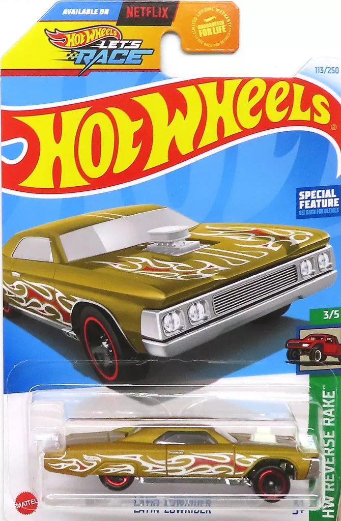 中古】ミニカー 1/64 LAYIN' LOWRIDER(ゴールド×ホワイトファイア