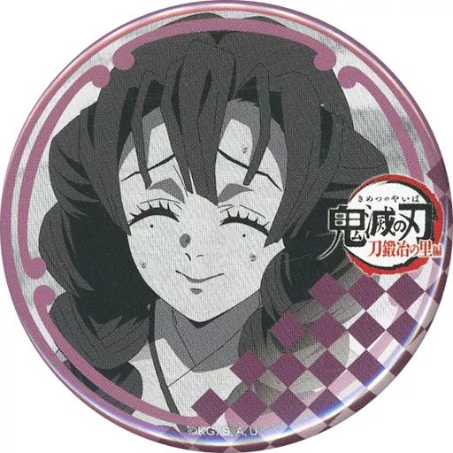 鬼滅の刃 甘露寺蜜璃 ufotable DINING 缶バッジ 原画風チャーム 中古】バッジ・ピンズ 甘露寺蜜璃(微笑む) 57mm缶バッジ 「鬼滅の刃