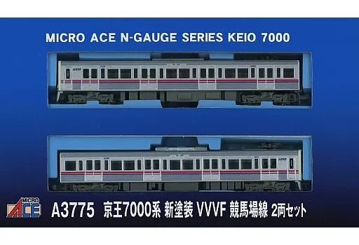 中古】鉄道模型 1/150 京王7000系 新塗装 VVVF 競馬場線 2両セット