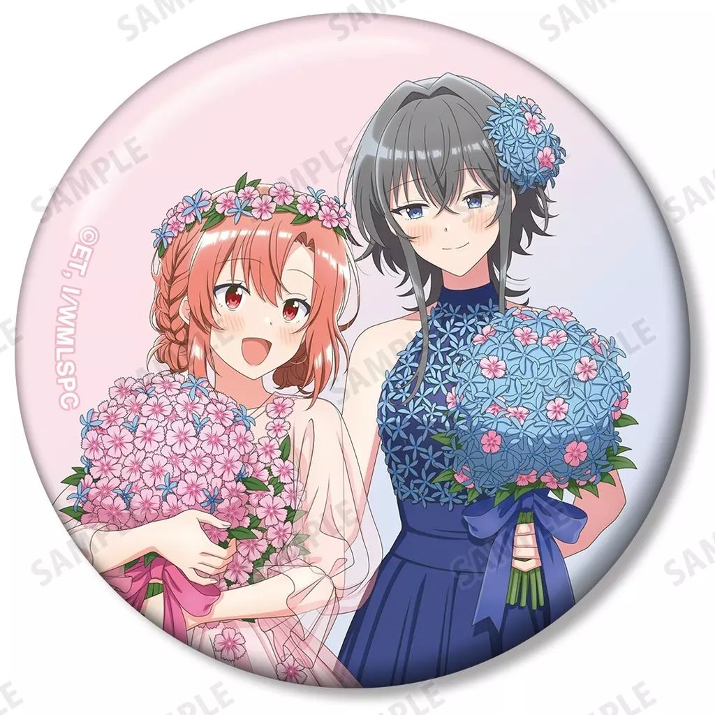 ささやくように恋を唄う　木野ひまり アクスタ　ホログラム缶バッジ　特典 中古】バッジ・ビンズ 木野ひまり＆朝凪依 「ささやくように恋を唄う