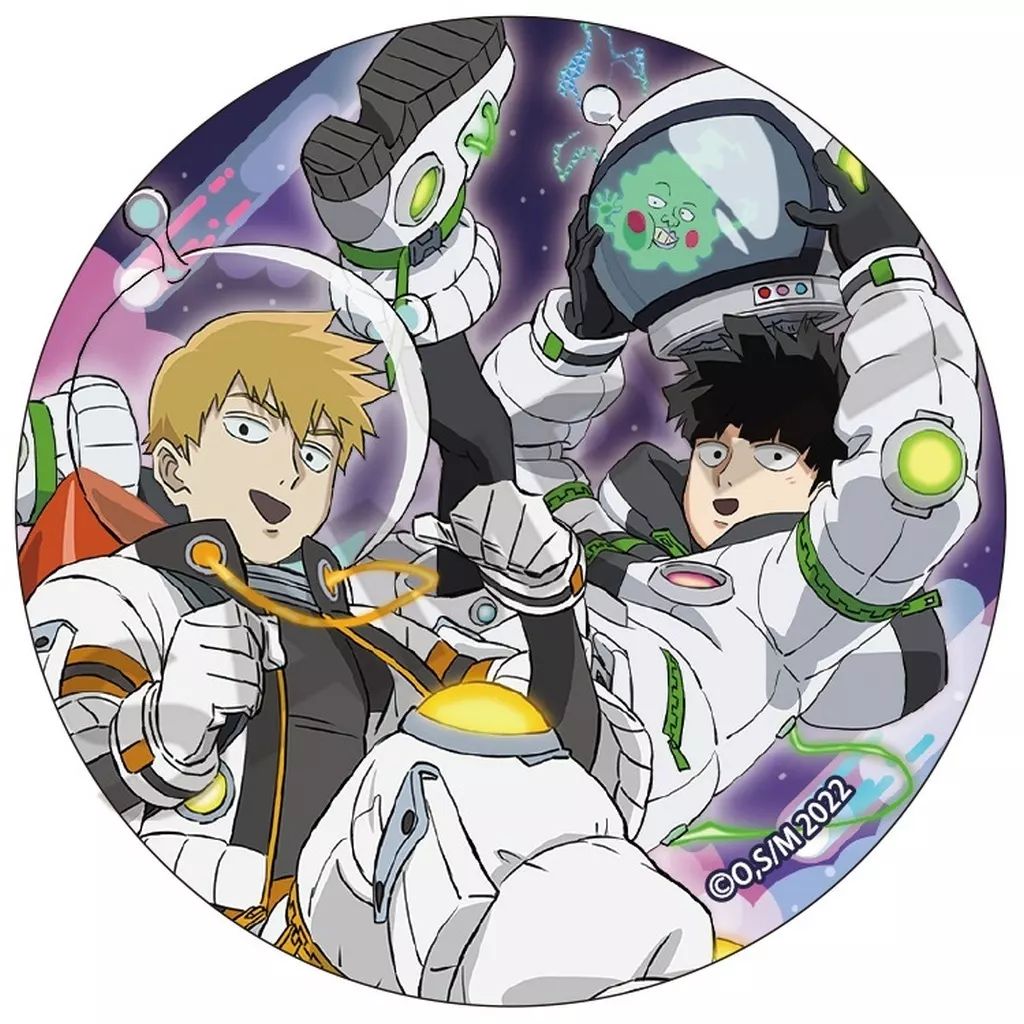 中古】バッジ・ビンズ 影山茂夫＆エクボ＆霊幻新隆 「モブサイコ100