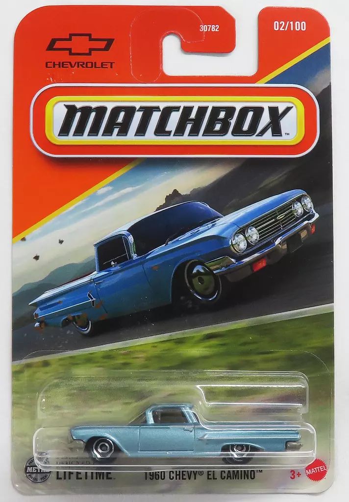 中古】ミニカー 1/64 1960 CHEVY EL CAMINO(ライトブルー) 「MATCHBOX