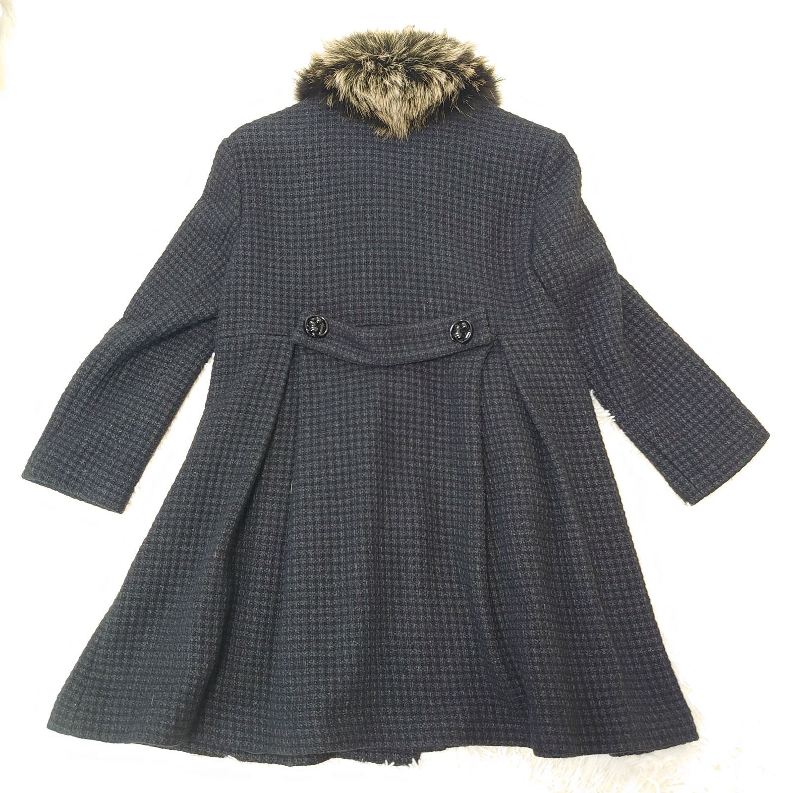 美品！ FENDI フェンディ 44 ファー付きコート コート 定価28万 超豪華