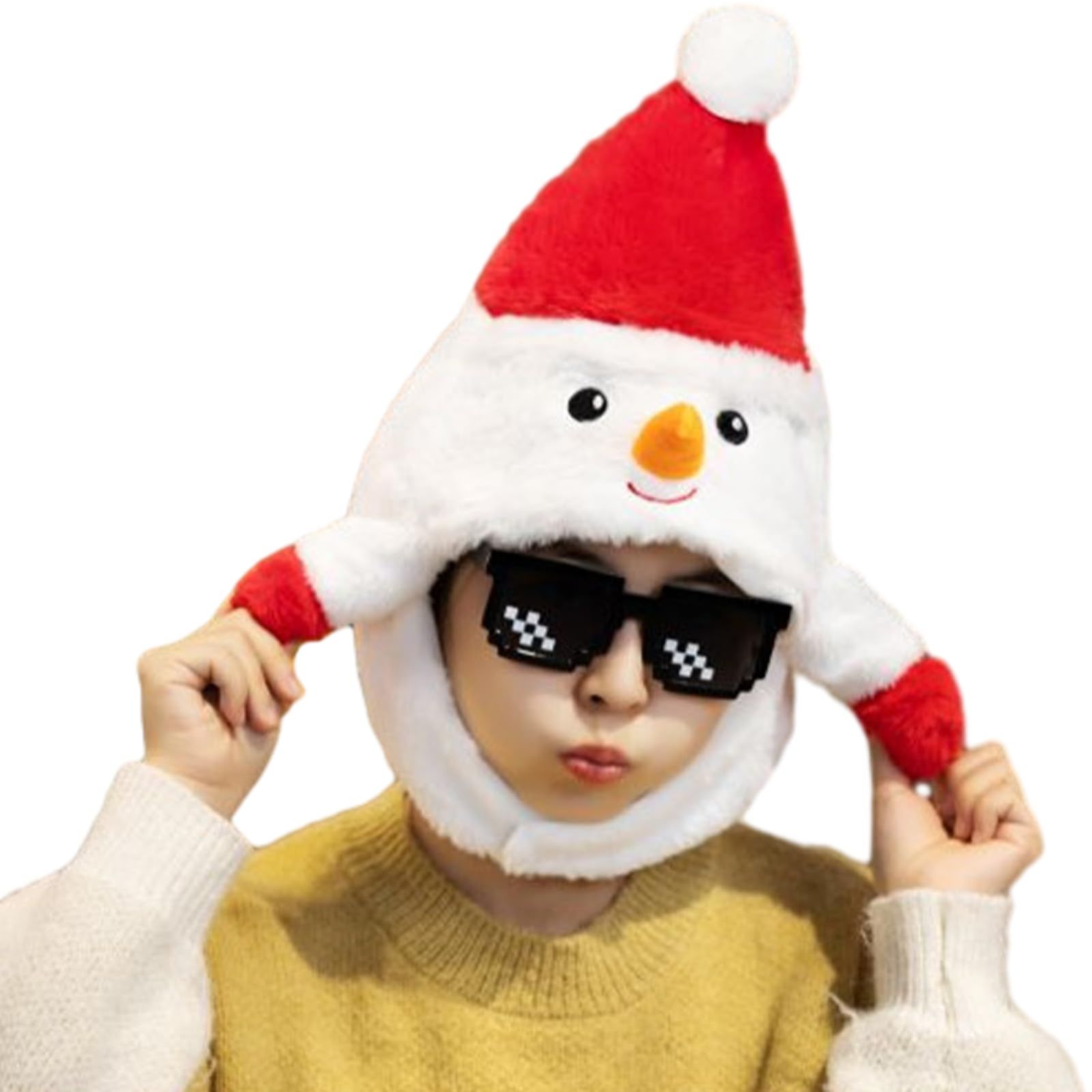 サンタ帽子 大人 クリスマスハット 可愛い クリスマス帽子着ぐるみ帽子