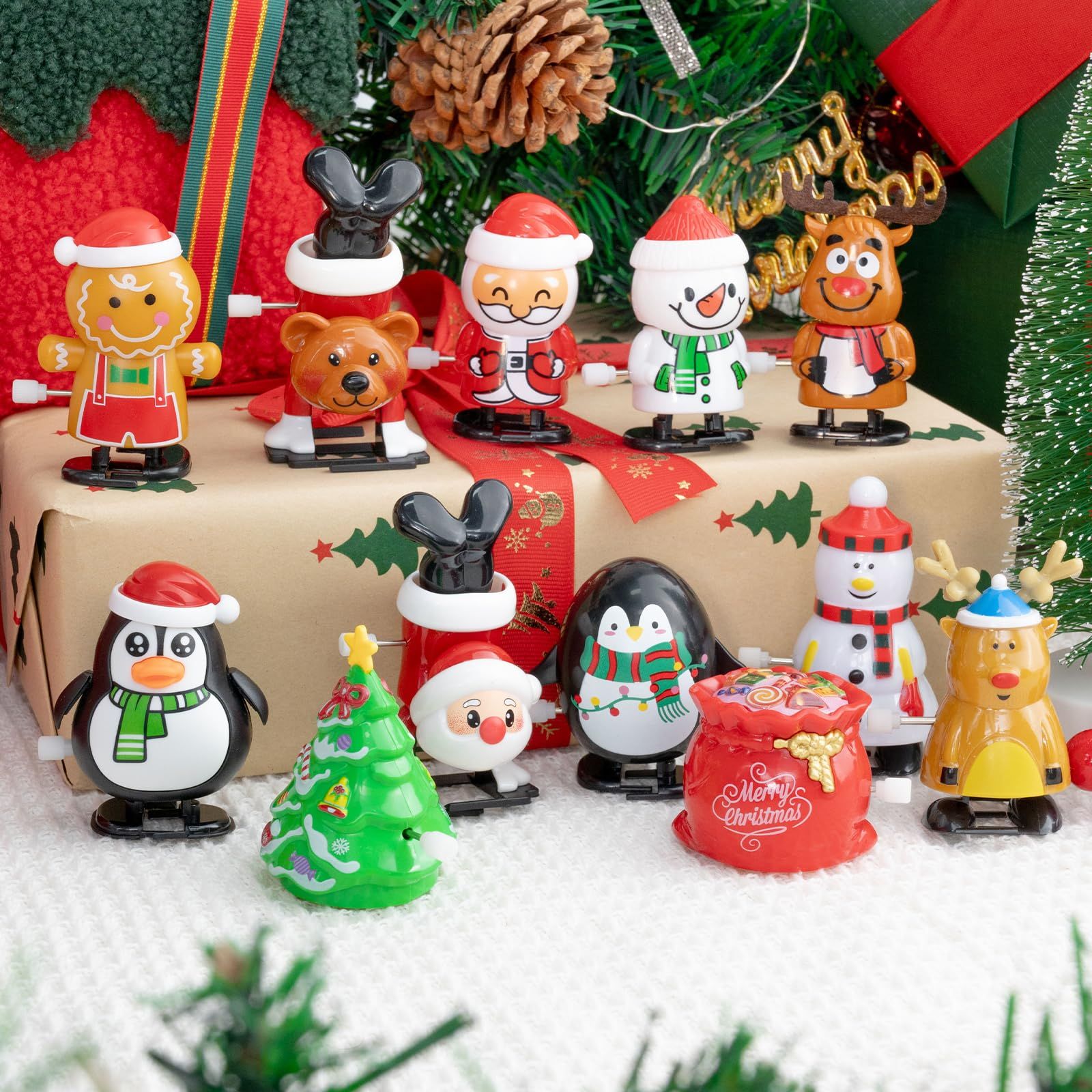 DARENYI ゼンマイ おもちゃ クリスマス 12個セット クリスマス